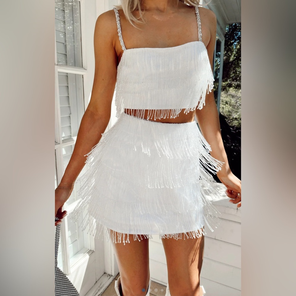 Show me your Mumu swift fringe skort